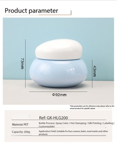 <span class=keywords><strong>Pot</strong></span> de rangement cosmétique vide en <span class=keywords><strong>forme</strong></span> de pierre bleue et blanche, mignon et brillant - Product Image 5
