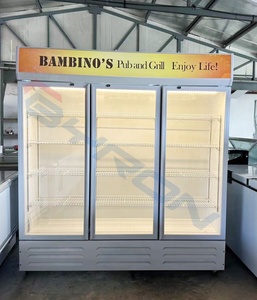Réfrigérateur Commercial Grande Capacité Premier, Vitrine Réfrigérée Verticale à Refroidissement Ventilateur pour Boissons, Bière, Cola, Supermarché - Product Image 5