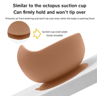 Ensemble de repas pour bébés en silicone à ventouse, cuillère d'alimentation en silicone, ensemble de bols pour bébés, assiette en silicone