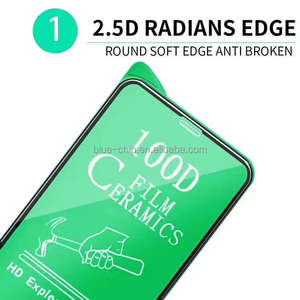 Protecteurs d'écran en céramique de téléphone 9 H 100D incassables à bas quantité minimale de commande de qualité supérieure et bon marché pour Iphone 16 15 Pro Max a Hd Sublimation Film - Product Image 3