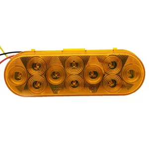 3 feux stroboscopiques de camion à LED orange ambre en mode clignotant avec 10 feux de position latéraux à LED