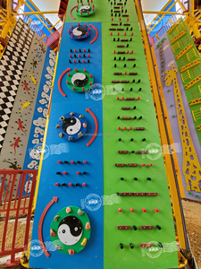 Divertida Escalada en Roca <span class=keywords><strong>con</strong></span> Varios Estilos para Parques Infantiles Interiores, Incluyendo Escalada Vertical <span class=keywords><strong>con</strong></span> Tobogán y Salto al Vacío - Product Image 5