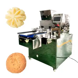 High Performance twisted jenny flower cookies depositor machine wire cutting biscuit cookie making machine