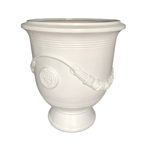 Pots de fleurs ronds modernes et écologiques en fibre de verre Lot de 3 jardinières toutes saisons pour l'extérieur et la maison Multi-Size - Product Image 2