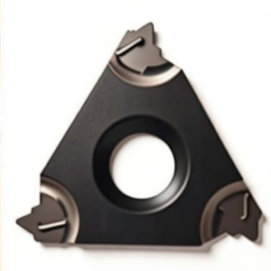 Plaquette de filetage de type E isométrique à profil complet, usinée avec précision, avec brise-brisures fritté - Product Image 1