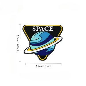4 pzs. Pin esmaltado de Saturno de la <span class=keywords><strong>NASA</strong></span>, broche de galaxia y universo, insignia de solapa de planeta para mochila, <span class=keywords><strong>chaqueta</strong></span>, sombrero, regalo - Product Image 4