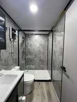 Casa Contenedor Prefabricada de Acero Ligero de Lujo de 20 pies con Techo a Dos Aguas y Terraza Envolvente, Módulo Rápido Transpirable con Certificación CE