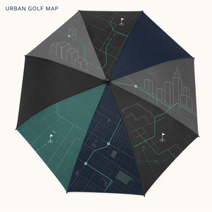 Custom Logo Windproof Golf Umbrella <b>Large</b> Size Automatic Open Double Canopy Fiberglass <b>Frame</b> Promotional Golf Umbrella Wholesale - Product Image 3
