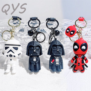 Llavero de PVC 3D con Personaje de Dibujos Animados QYS, Estilo Superhéroe Guerrero Espacial, Anillo de Goma para Llaves, Adorno para Bolsa, Regalo - Product Image 4