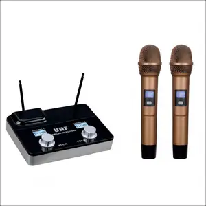 Microphone Uhf multifonctionnel sans fil pour la vente en gros Microphone Uhf Transmetteur sans fil