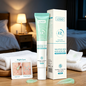 Gel Facial Antiacne de Ação Rápida com Ácido Salicílico e Ervas para Espinhas e Cicatrizes - Loção Facial para Remoção de Acne (Marca Própria) - Product Image 4