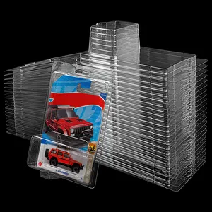 Protetor transparente para carros, caixa de embalagem, protetor de brinquedo para rodas quentes, caixa de transporte, embalagem