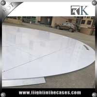 RK cercle piste de danse mariage lumière plate-forme de danse miroir piste de danse scène pour fête mariage événement