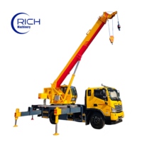 Grue mobile hydraulique sur chenilles de 12 tonnes sur mesure pour projets municipaux, transplantation d'arbres et travaux d'assainissement urbain