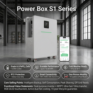 Système de stockage d'énergie monophasé tout-en-un 6KW 16KWH CAN optimisant l'efficacité de l'utilisation de l'énergie domestique - Product Image 2