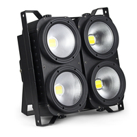 Projecteurs LED 400W Blanc Chaud & Blanc, Éclairage Blinder Quatre Yeux avec Contrôle DMX512, Indice de Protection IP33 pour Réunions, Scènes et Événements