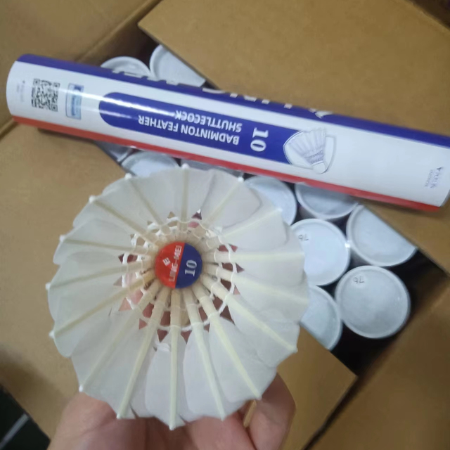 Lingmei Brand White Goose Feathers Badminton Shuttlecock Model Lingmei 10