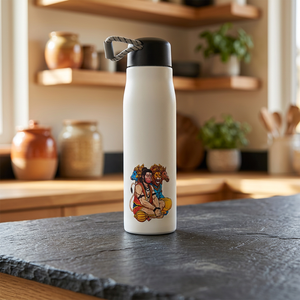 Panchmukhi Hanuman Ji Design Personalized Metal Water Bottle Customized Color Printing Gift <b>Box</b> Included for Thanksgiving - Product Image 1