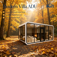 Villa Modulaire Préfabriquée Moderne Apple Cabin 13m² avec Salle de Bain Prête pour la Vie en Station Balnéaire