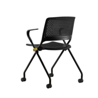 Chaise pliante empilable de direction en fer, design contemporain, modèle Hongji GW-A04 de 1993, excellent rapport qualité-prix, idéale pour les conférences, les écoles et les universités.