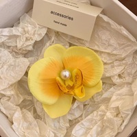 Pinces à Cheveux Fleurs d'Orchidée Bohèmes Colorées Meilleures Ventes, Barrettes de Style Doux et Tendance, Jolies Pinces à Cheveux Distinctives