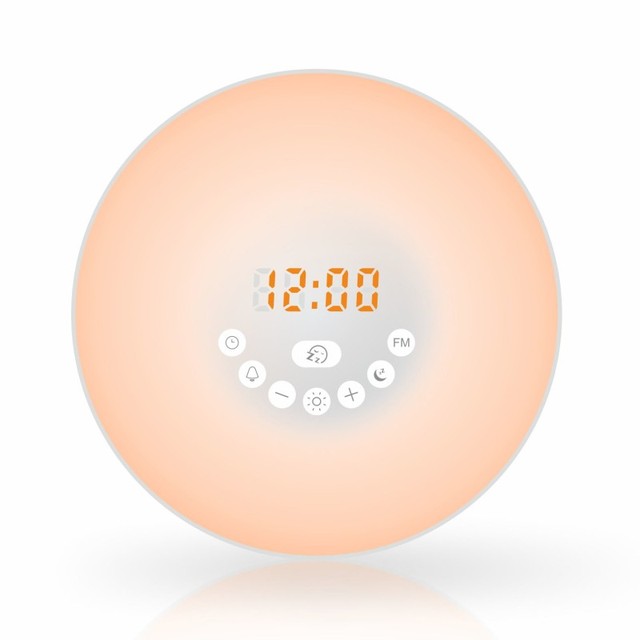 Hot Sales Digital Table Led Smart Sleep With Radio Wake up Light Sunrise Alarm Clock