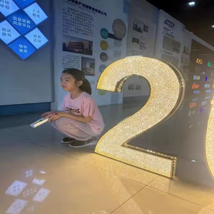 Letrero LED 3D Brillante para Fiestas, Letrero Luminoso LED de 3 Pies y 4 Pies, Letras de Cristal para Bodas, Letrero con Letras de Marquesina para Decoración de Eventos y Cumpleaños - Product Image 5