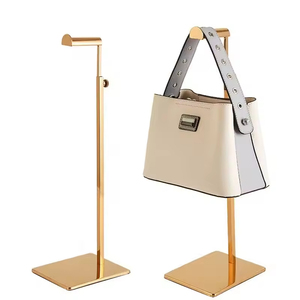 Soporte para Bolsos de Mano AURORA de Acero Inoxidable Personalizado con Altura Ajustable y Diseño Clásico para Uso en Supermercados - Product Image 5