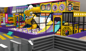 Qiaoqiao Centro de Entretenimiento Familiar de 1800 m², Equipamiento para Parques Infantiles, <span class=keywords><strong>Parque</strong></span> de Trampolines Comercial Grande, Diseño de <span class=keywords><strong>Parque</strong></span> de Trampolines Interior - Product Image 3