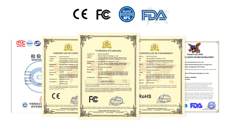 RTS Facial Clean Product EMS Galvanic Machine Red Blue LED Hot Cold Skin Tightening Device Face Lifting Massager