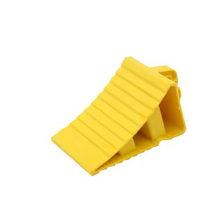 Cale de roue portable légère en plastique PE, butée de sécurité pour pneus de voiture, butée de stationnement en caoutchouc - Product Image 1