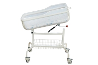 Chariot de maternité réglable pour berceau de bébé avec berceau transparent en ABS et roues silencieuses à frein, pour nouveau-né et nourrisson