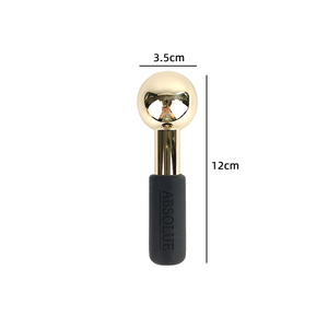Globi di Ghiaccio in Metallo Dorato con Logo Personalizzato per Occhi, Bastoncini Cryo per Massaggio Viso, Strumenti per Viso e Collo - Product Image 3
