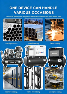 ZAKF <span class=keywords><strong>Compresor</strong></span> <span class=keywords><strong>de</strong></span> <span class=keywords><strong>Aire</strong></span> Integrado Monofásico <span class=keywords><strong>de</strong></span> Alta Calidad 3KW4HP 220V Tipo Tornillo 300 Litros para Máquina CNC - Product Image 6