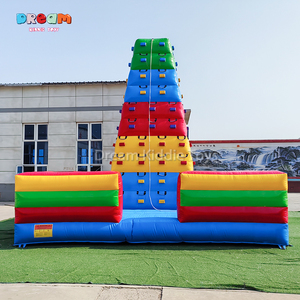 Sân Chơi Ngoài Trời Trẻ Em Thương Mại Vui Chơi Giải Trí Công Viên Người Lớn Leo Núi Trò Chơi Thể Thao Inflatable Leo Núi Tường Với Slide - Product Image 4