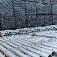 Andamios de Acero Eficientes para Construcción en Exteriores, Solución Moderna Galvanizada en Caliente Todo en Uno, Elevadores y Escaleras