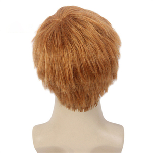 Exportación a los Estados Unidos Conjunto de peluca transfronteriza Ginger Men's Short Straight Hair Inch Peluca roja para hombres - Product Image 3
