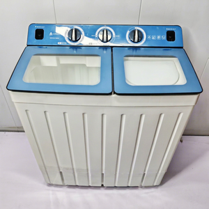 11kg Blue White Semi-Automatic Washing Machine Simple White Double Tub <b>Top</b>-<b>Loading</b> English Operated New Condition for Home Large - Product Image 1
