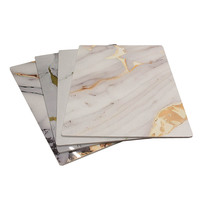 Panneau mural en PVC effet marbre UV pour imprimante 3D, panneaux muraux intérieurs UV, texture personnalisée, alternative au marbre pour projets