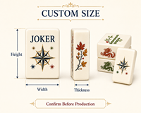 Tuiles de Mahjong américaines personnalisées « Boussole d'automne » pour soirées de jeu en famille, divertissement en club et vente au détail de cadeaux