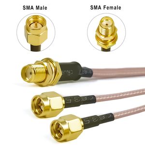 Rg316 <span class=keywords><strong>SMA</strong></span> Antenna Splitter cáp đồng trục, <span class=keywords><strong>SMA</strong></span> nữ để kép <span class=keywords><strong>SMA</strong></span> nam Pigtail Jumper cáp cho FPV drone ham Radio Router - Product Image 3