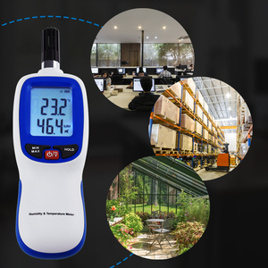 Thermo-hygromètre numérique portable haute précision pour la mesure de la température et de l'humidité, psychromètre industriel, point de rosée, température du bulbe humide - Vente chaude - Product Image 2