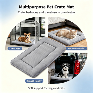 Pet <b>Mats</b> Pads Dog Bed <b>Cat</b> Bed Pet <b>Mat</b> Dog <b>Mat</b> Dog Sofa Bed <b>Cat</b> Bed for All Season Dog Bed Reversible Dog Bed Washable Plush Bed - Product Image 4