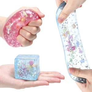 Juguetes de descompresión transfronterizos: Libro de Caperucita Roja, Cubo de Hielo Oceánico, Pinch de Maltosa, Juguetes Musicales, Juguetes de descompresión de rebote lento para alivio del estrés - Product Image 4