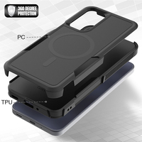 Étui de téléphone magnétique robuste antichoc Sanfeng, directement de l'usine, pour Samsung A16 A17 A26 A36 A56, coque hybride PC TPU personnalisée