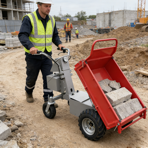 Maquinaria para movimiento de tierras, carretilla motorizada a batería, raupendumper, minidumper de alta elevación, carriola eléctrica de 500 kg - Product Image 1