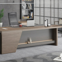 Moderno lusso a forma di L ufficio ufficio esecutivo legno modulare Computer Manager mobili