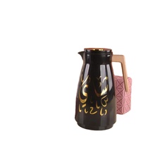 Thermos à café en métal avec doublure en verre de 1000 ml, ensemble de deux carafes à thé, jugs Dallah en vente