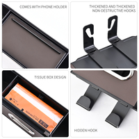 Chaise arrière en cuir boîte de rangement support pour téléphone portable porte-gobelet boîte à mouchoirs pièces automobiles adaptées à tous les modèles
