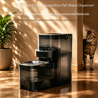 Fontaine à eau intelligente 7L pour animaux de compagnie, double seau séparé, filtration intégrée, faible niveau sonore, ultra silencieuse